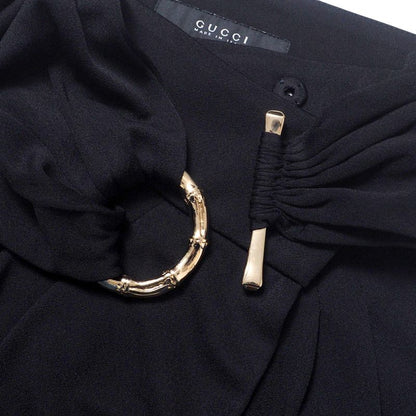 Gucci Skirt Size 36 Wrap Skirt Tight Skirt Black Made In Italy 20250326 Ra3824