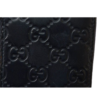 Gucci Wallet Long Round Zipper Webline Guccissima Dark Navy Red — view 8