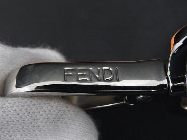 Fendi Strap You Leather Studded Shoulder Strap For Bags Beige Fs2581