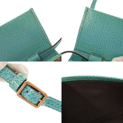 Gucci Bamboo 117594 GG Canvas Blue Beige Shoulder Bag 0447 Gucci