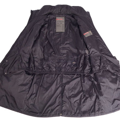 Prada Sport Coat Cotton Filled Zip Up Hine