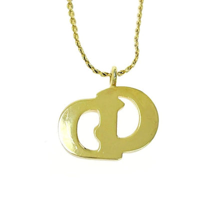 Christian Dior GP CD Logo Necklace Women's Gold 430310 Necklace