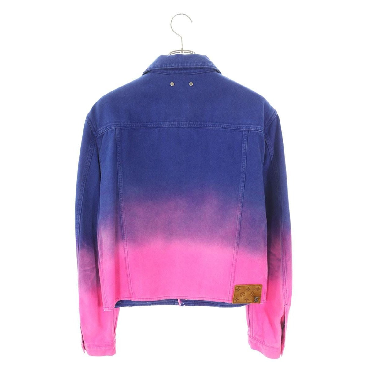 Louis Vuitton Amen Break Cropped Gradient Denim Jacket — view 2