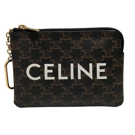 Celine Triomphe Key Ring Coin Case Card