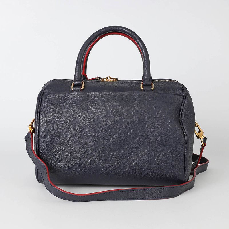 Louis Vuitton Handbag Speedy Bandouliere 25 Marine Rouge Rank A