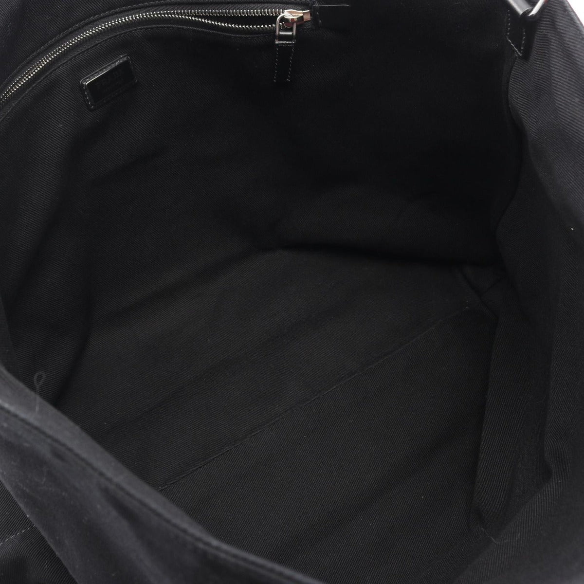 Prada Tote Drill Black Canvas Triangle Logo — view 3