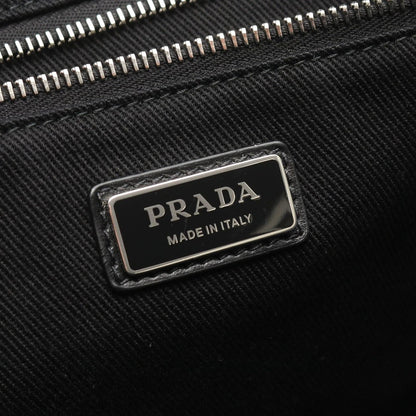 Prada Tote Drill Black Canvas Triangle Logo — view 4