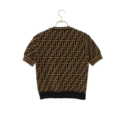 Fendi FF Zucca Fabric Short Sleeve Knit 38 Sweater — view 2