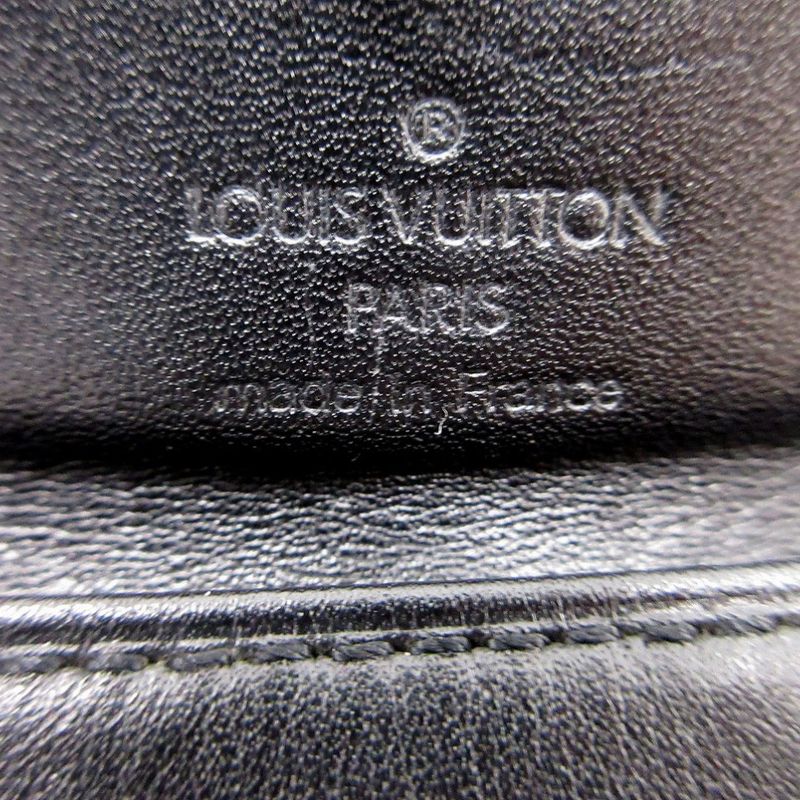 Louis Vuitton Portmonnaie Satin Monogram Coin Case Monogram Satin M92137 Black