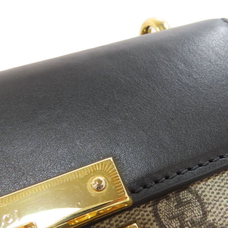 Gucci 409487 GG Chain Shoulder Bag PVC Ladies