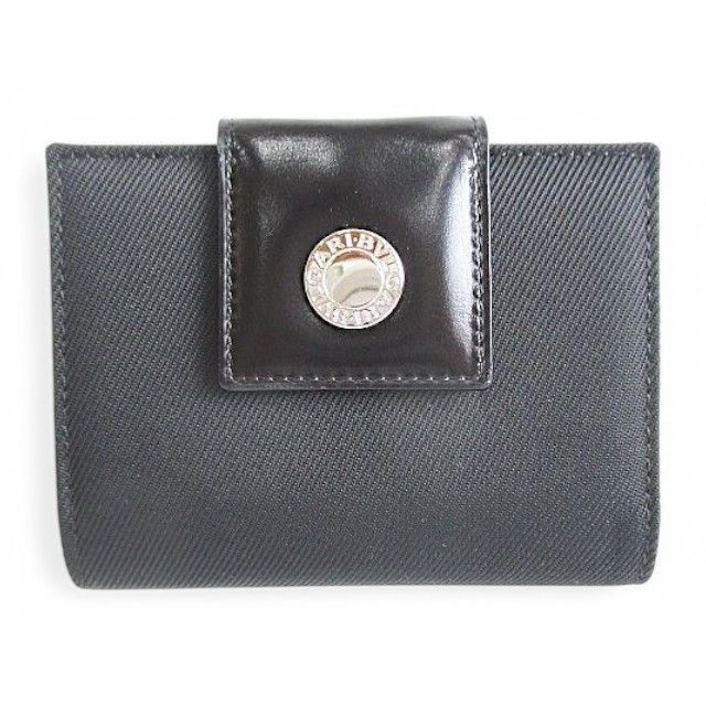 Bvlgari Notebook Cover Card Case Hook Closure Black — view 2