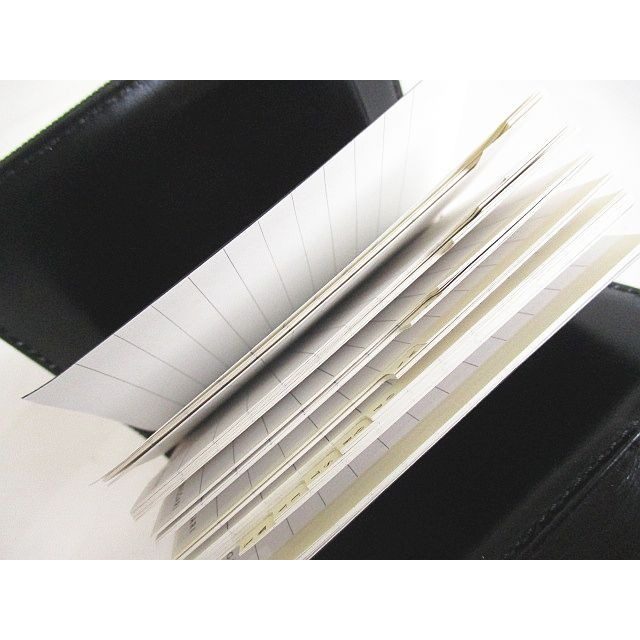 Bvlgari Notebook Cover Card Case Hook Closure Black — view 6