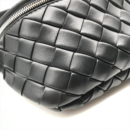 Bottega Veneta Belt Bag Waist Pouch Bag With Key Ring Black