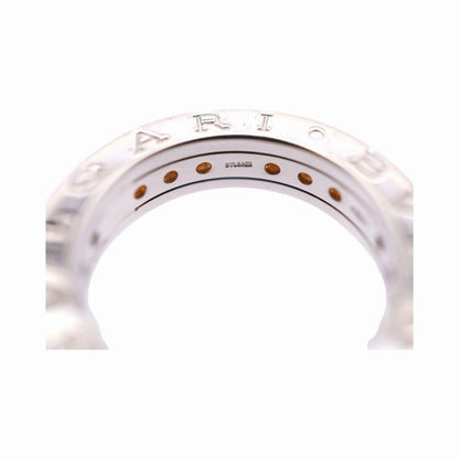 Bulgari B-zero1 Citrine 18K White Gold Ring #51 White Togo Old B-zero1 Ring