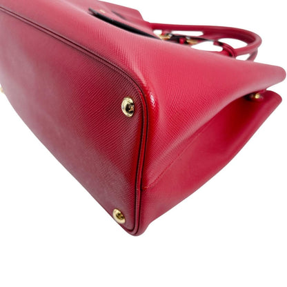 Prada Bn2775 Saffiano Shoulder Bag 2-Way Handbag Red