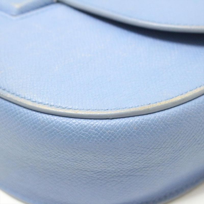 Celine Shoulder Bag Trotter Compact Light Blue Leather