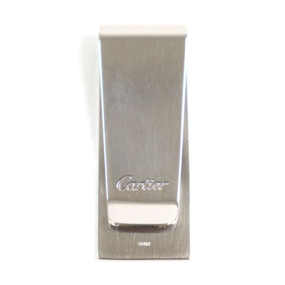 Cartier Happy Birthday 2C Decor Logo Engraved Bill Clip Billfold