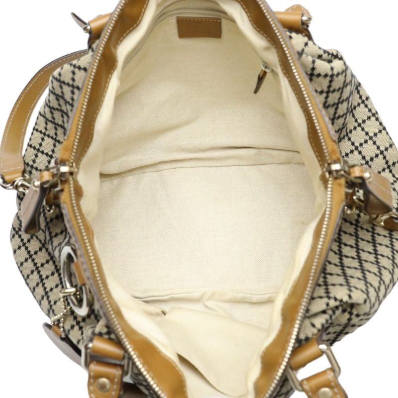 Gucci 247902 2-way Shoulder Bag Diamante Tote Bag Gucci Beige And Brown