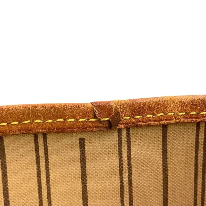 Louis Vuitton Neverfull MM Monogram Leather X PVC Brown Tote Bag Gold M40156