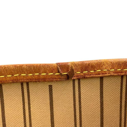 Louis Vuitton Neverfull MM Monogram Leather X PVC Brown Tote Bag Gold M40156