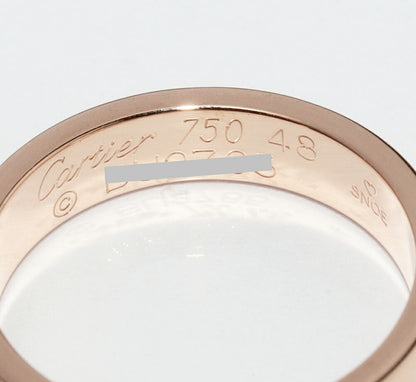 Cartier Ring 18K Pink Gold Happy Birthday Ring SM Logo Cartier Wedding Ring