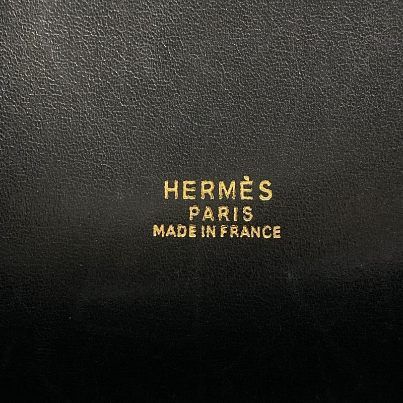 Hermes Kelly Sport GM Black Outside Stitching/gold Hardware