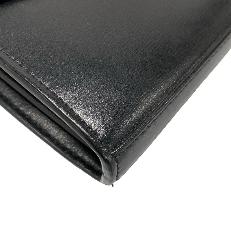 Saint Laurent Paris Wallet - 554763 Black Gold And Ivory Chain Shoulder Bag