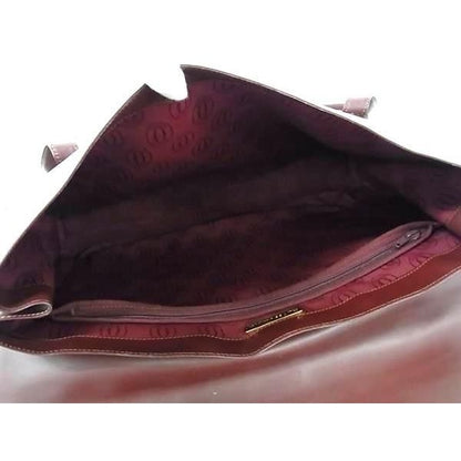 Cartier Tote Bag Must Line Bordeaux Leather — view 5
