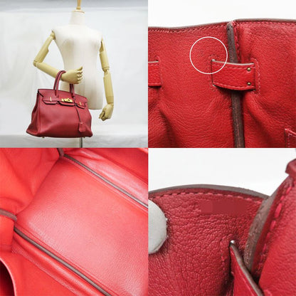 Hermes Birkin 30 Tote Bag Red Togo A Stamp Manufactured In 2017 Gold