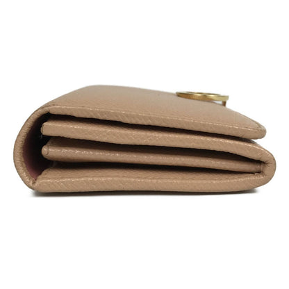 Bvlgari Bifold Long Wallet Bvlgari Bvlgari Leather 291025 Pink Beige