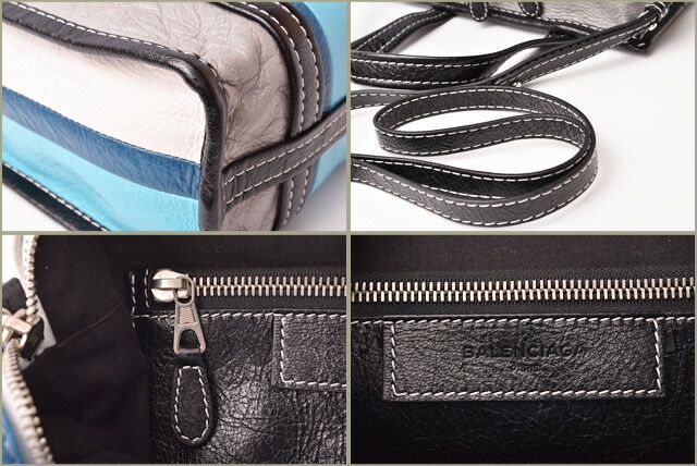 Balenciaga Brand Bag Preowned Handbag Shoulder Bag Bazar Shopper XS 452458 Blue