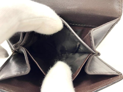 Gucci Leather Bifold Wallet 035.2778.1965 Dark Brown Made In Italy