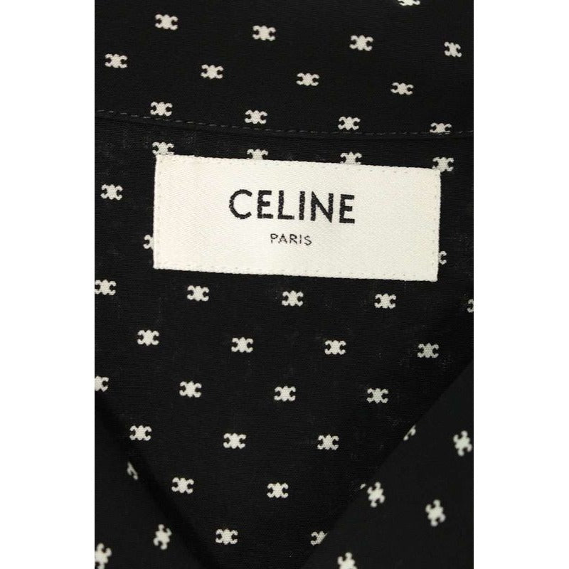 Celine 2 V Micro Triomphe Hawaiian Loose Short Sleeve Shirt Men 39 — view 3