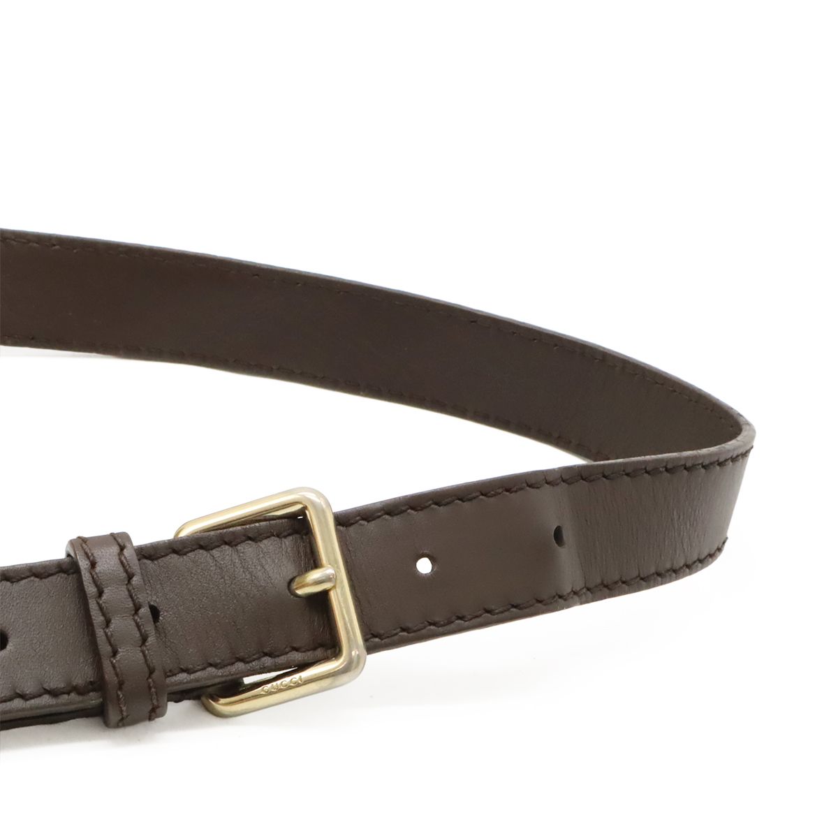 Gucci GG Canvas Sherry Line Handbag Mini Boston Bag 2WAY Shoulder Bag Leather