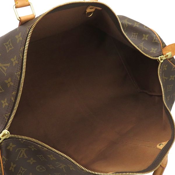 Louis Vuitton Boston Bag Keepall 55 Monogram Canvas Monogram Gold Hardware