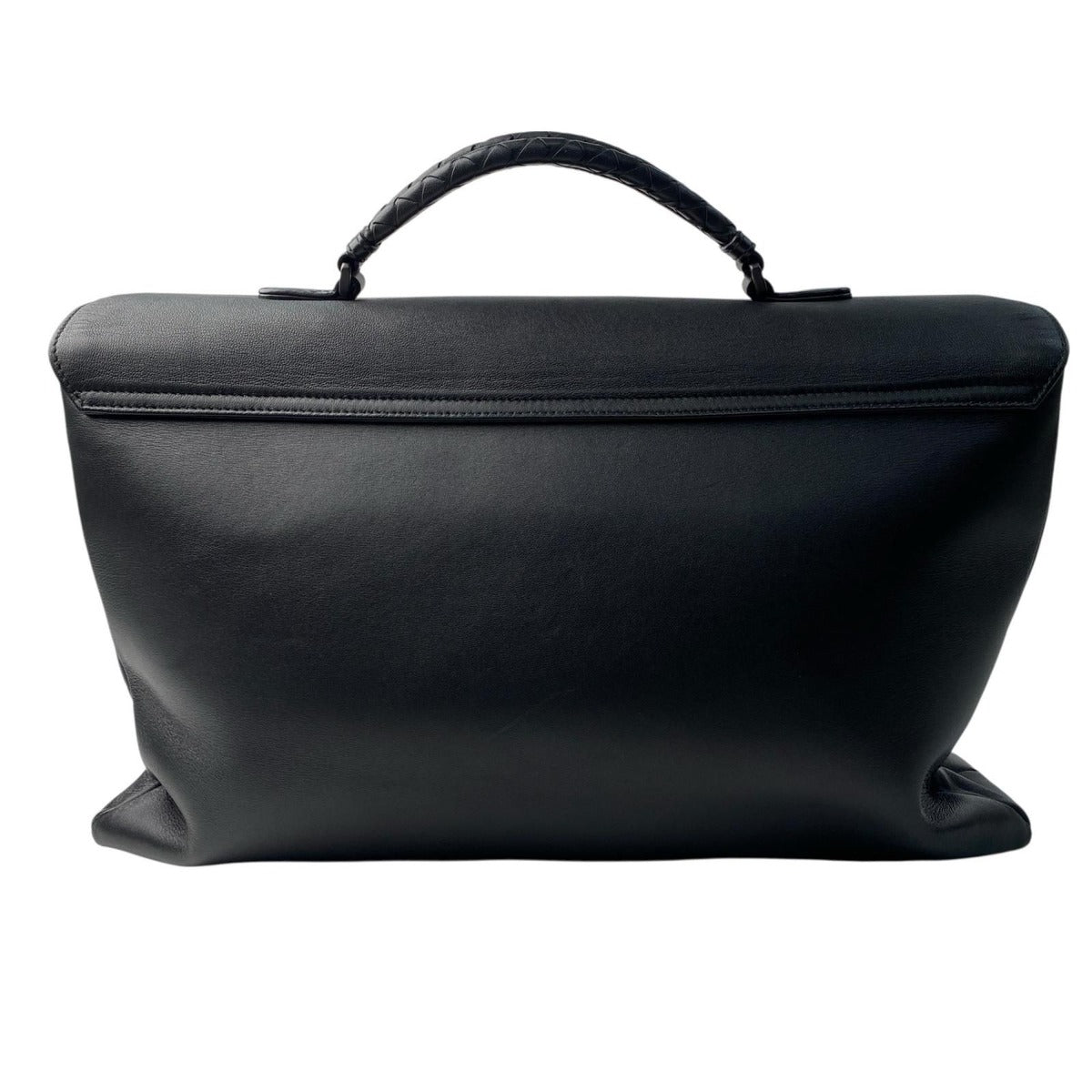 Bottega Veneta Business Briefcase Leather Black — view 2