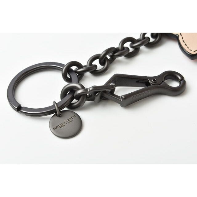 Bottega Veneta Key Ring Holder Bag Charm Cat Hibiscus Peach — view 5