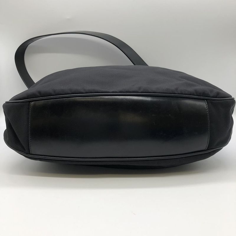 Gucci Handbag Shoulder Bag 2way Bamboo Nylon Black Ladies Men's Old Gucci