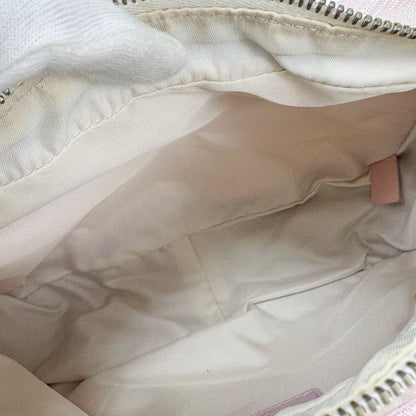 Chanel New Travel Line Mini Handbag Accessory Pouch Nylon Canvas Pink Coco Mark