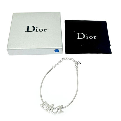 Christian Dior Metal Dior Logo Bracelet Ladies Silver 350148 Bracelet