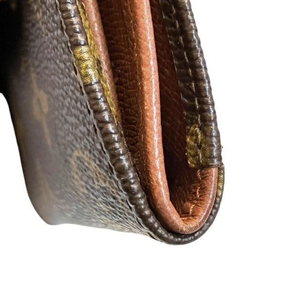 Louis Vuitton Monogram Porte Monebier M61660 Double Hook Trifold Wallet Unisex