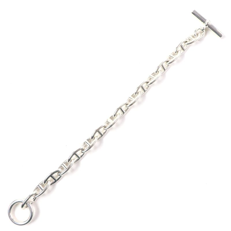  Hermes 2023 23g445296 Chaine D'ancre GM 16-frame Chain Bracelet Ag925 Silver