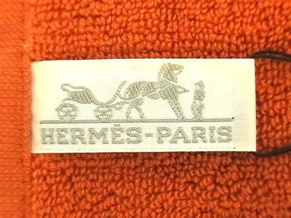 Hermes Stearns 100% Cotton Hand Towel Handkerchief Women Men Orange Az4184