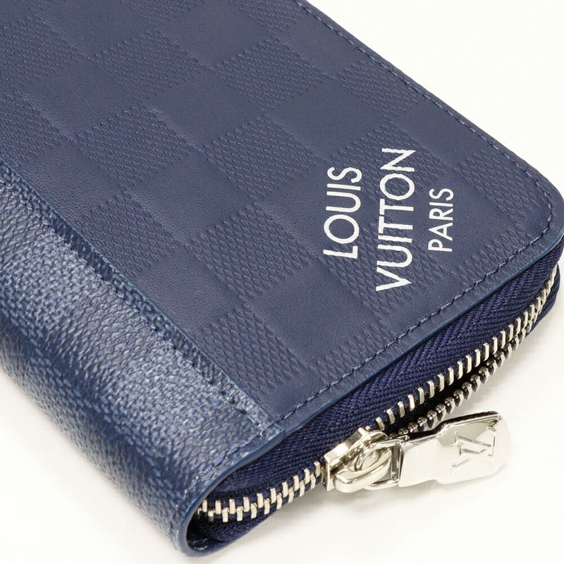 Louis Vuitton Round Zipper Long Wallet With Change Pocket Damier Infini Damier