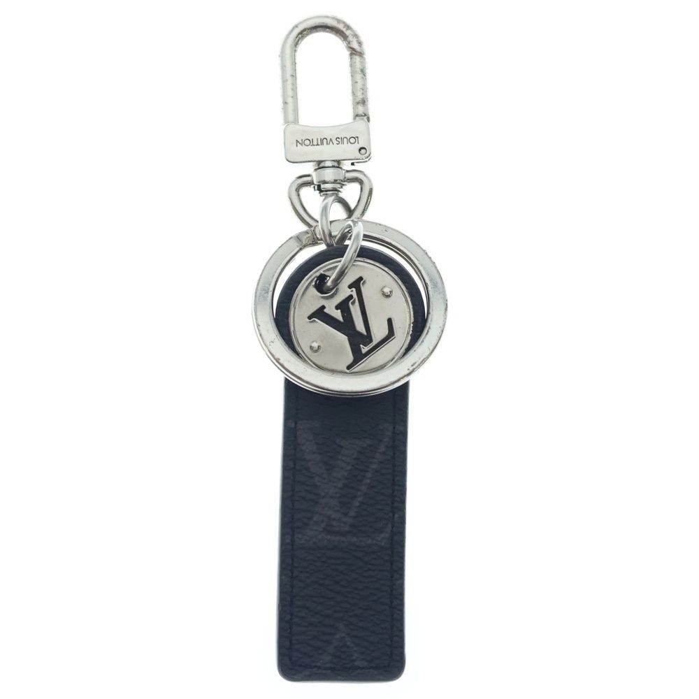 Louis Vuitton Porte Cles LV Neo Club Bag Charm Key Ring Key Holder Black Silver