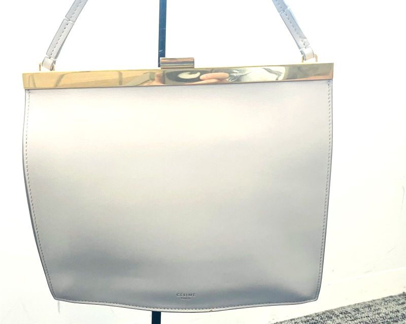 Celine Clasb Shoulder Bag Phoebe Period Gray : A2113