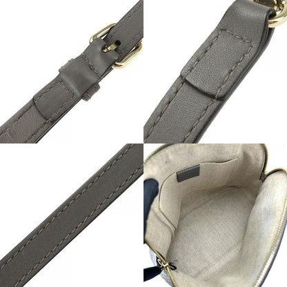 Gucci Handbag 449654 Micro Guccissima Leather Gray Gold Hardware 2WAY Shoulder