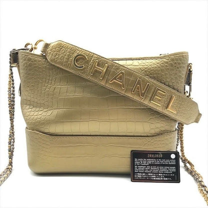 Chanel CC Logo Limited Edition Croco Shoulder Bag