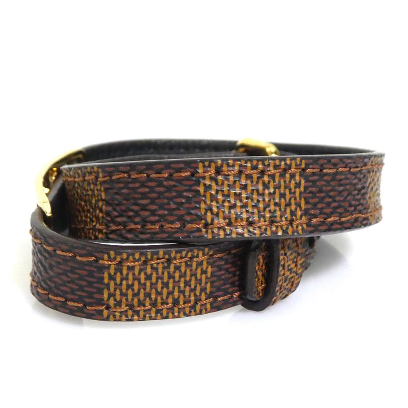 Louis Vuitton Bracelet Damier Bra Scuff Sign It M6623e