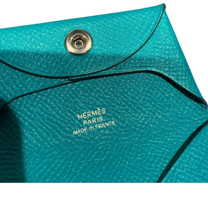 Hermes ⑤ Bastia Coin Case Unisex Green FREE